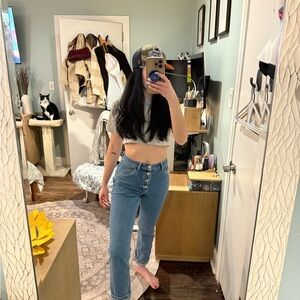 Balenciaga Blue Denim Trousers